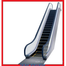 Escalera elevadora con cadena de paso rota